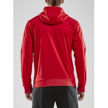 Craft Hoodie Fullzip Pro Control red/white Men